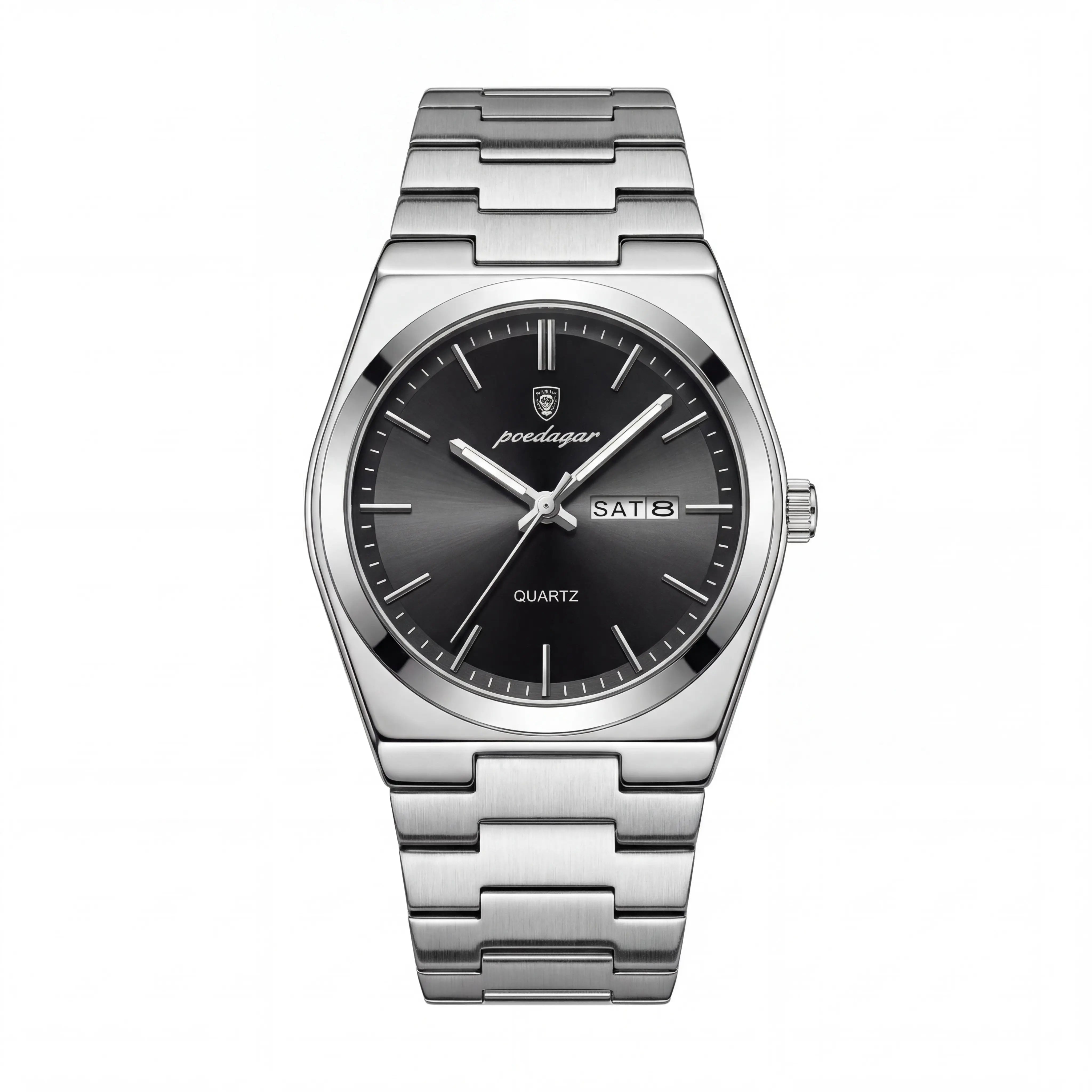 Marvelle Linear Steel | Silver Black