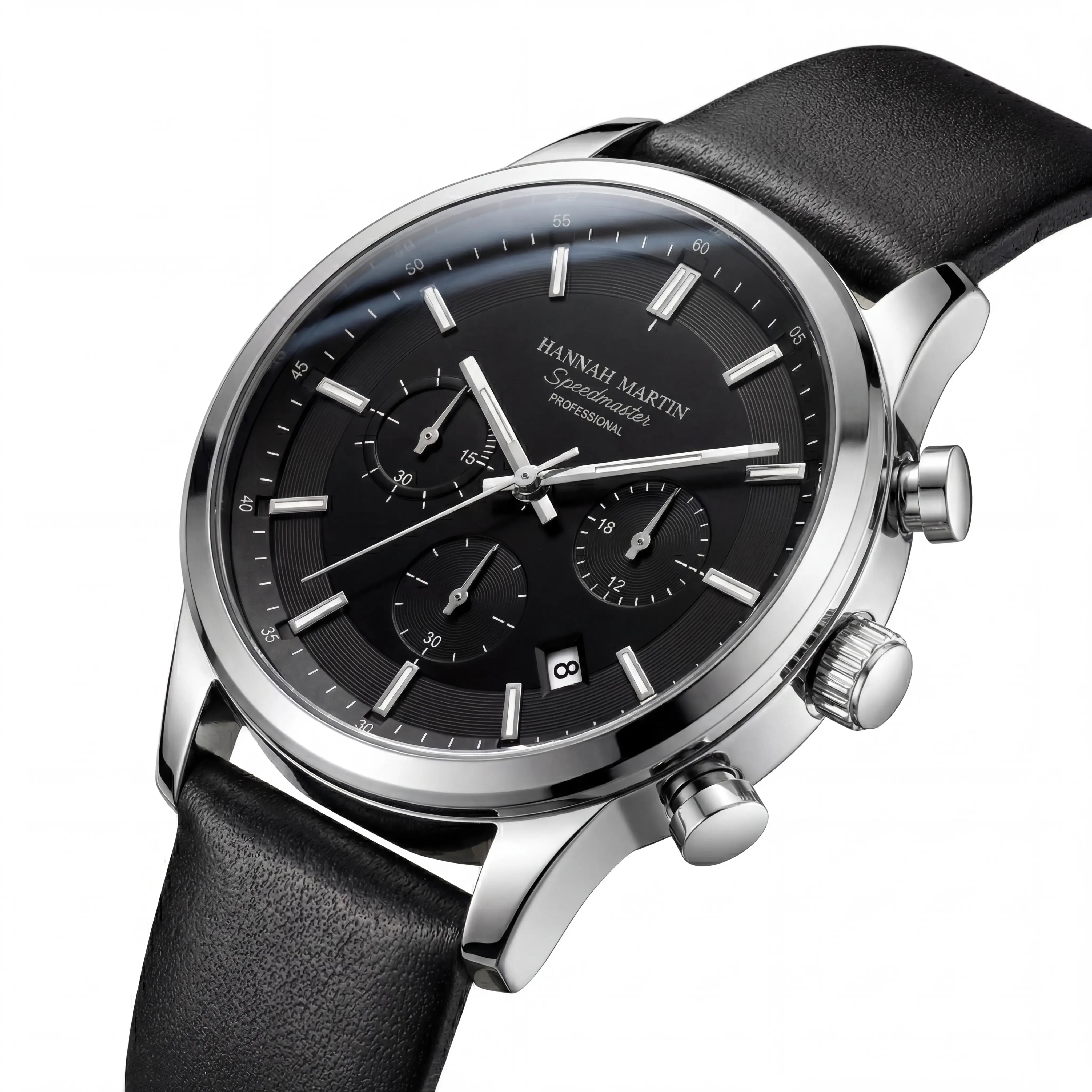 Marvelle Chronograph | Executive Silver Black