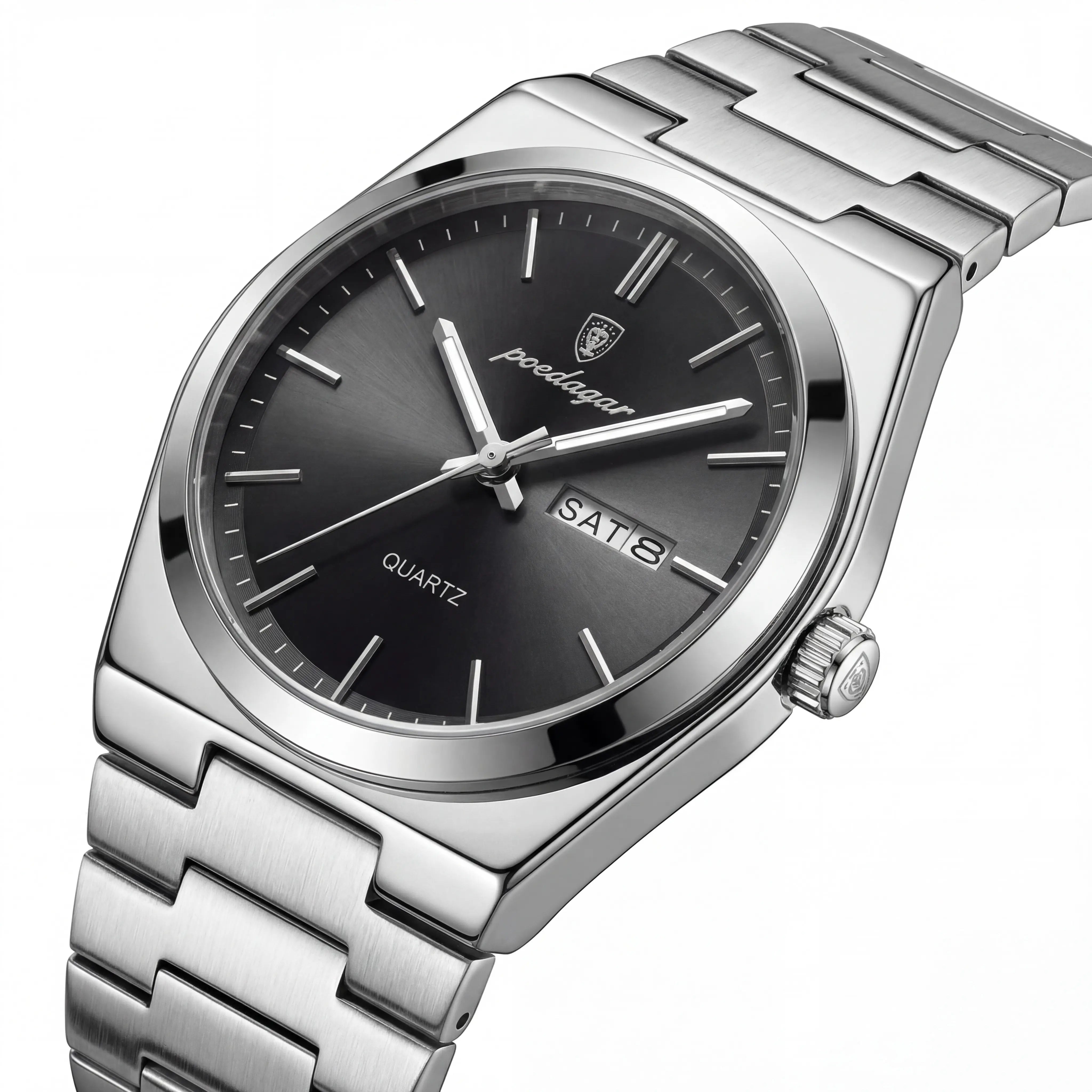 Marvelle Linear Steel | Silver Black
